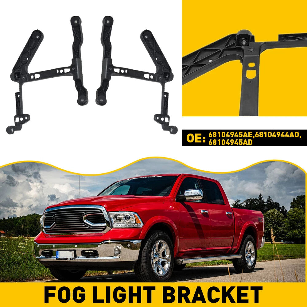 2x Fog Light Bracket Set Left Right For Ram 1500 Classic CH1061108 68232454AA EA 6B93BC-57