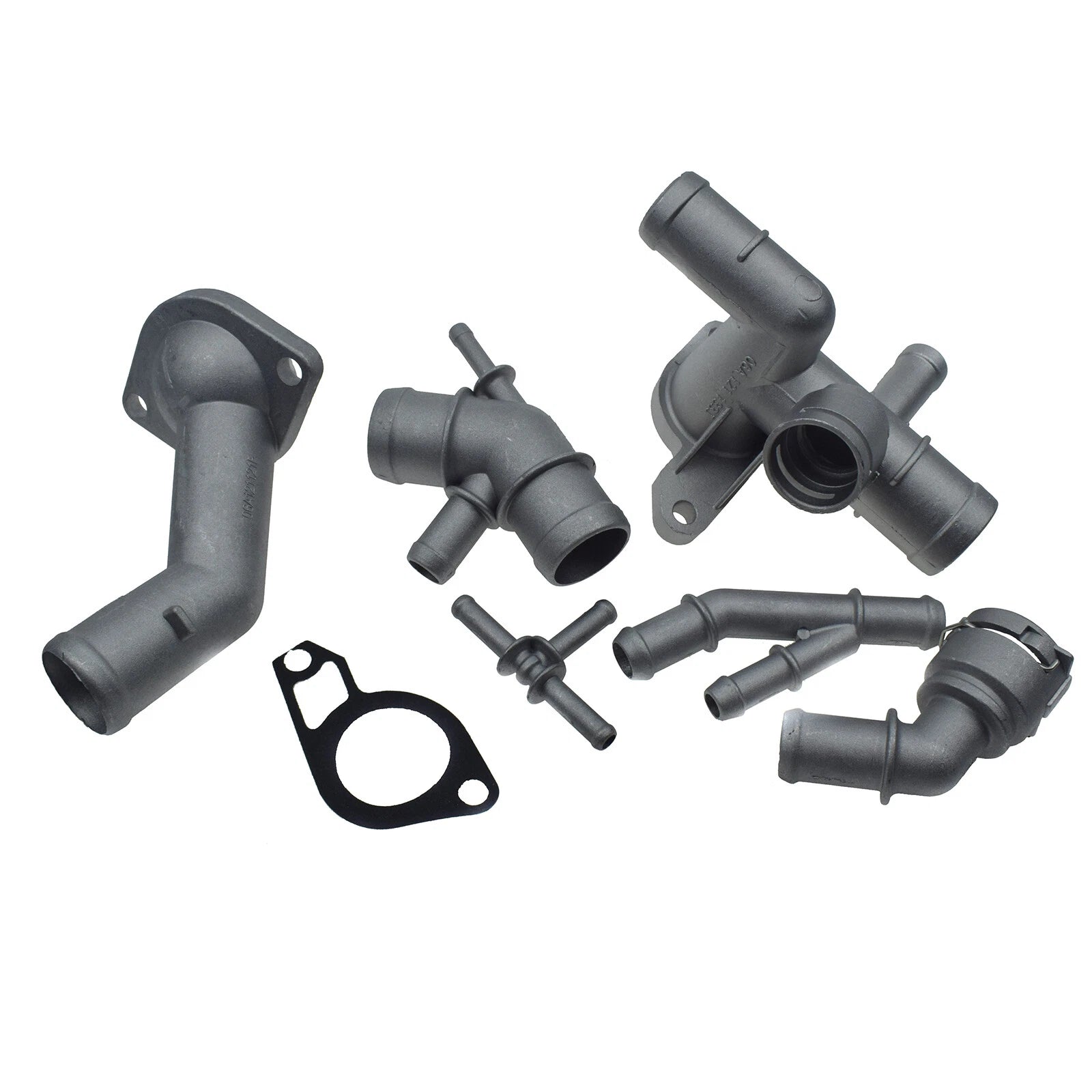 6PCS Aluminum Coolant Flange For 2000-2005 VW Golf MK4 Jetta GTI Beetle Audi TT 6B93BC-57