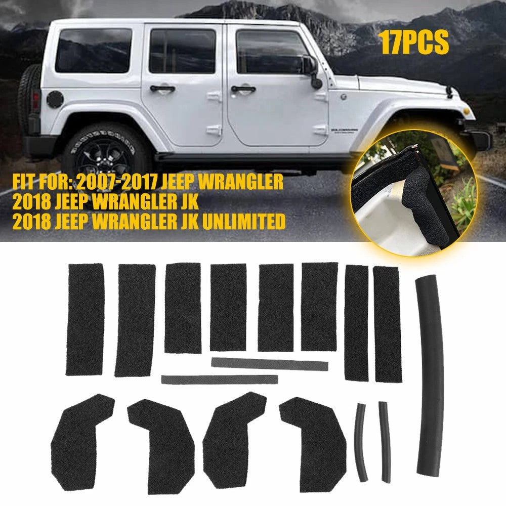 HARD TOP FOAM BLOCKER SEAL KIT LEAKS FIX 68026937AB FOR 2007-18 JEEP JK WRANGLER 6B93BC-57