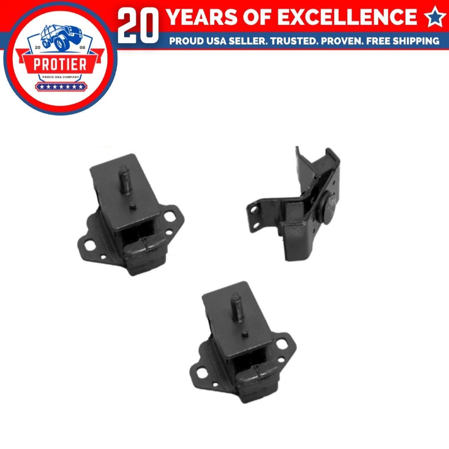 Motor & Trans Mount Fits1991-1995 Toyota 4Runner 2.4L Auto Trans Set 3PCS 6B93BC-57