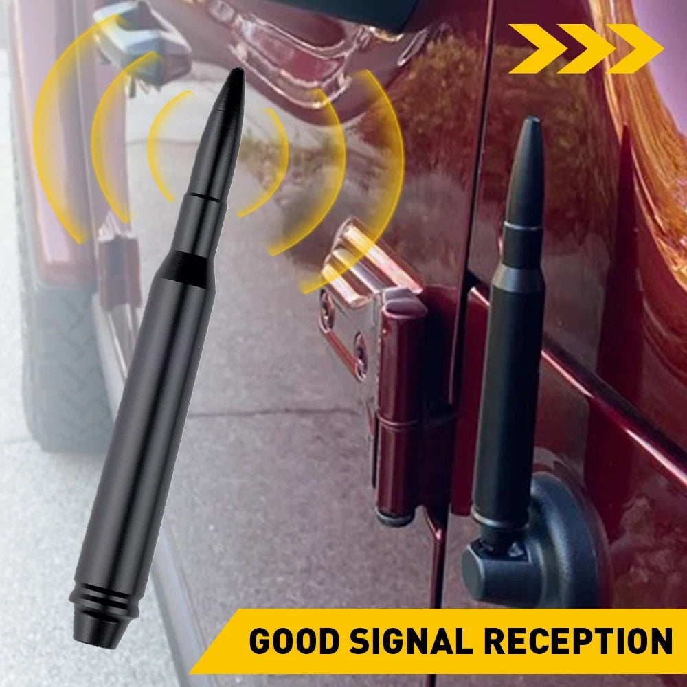 Car Short Bullet Antenna Mast Radio For Jeep Wrangler JK TJ 1997-2021 Ford F150 6B93BC-57