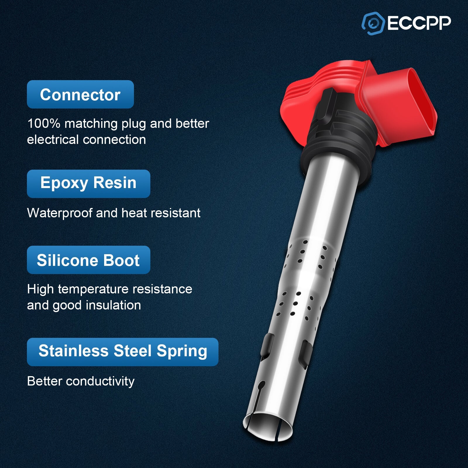 ECCPP 8 Ignition Coils For 2008-2010 Audi Q7 2007-2010 Audi Q7 V8 4.2L ECCPP