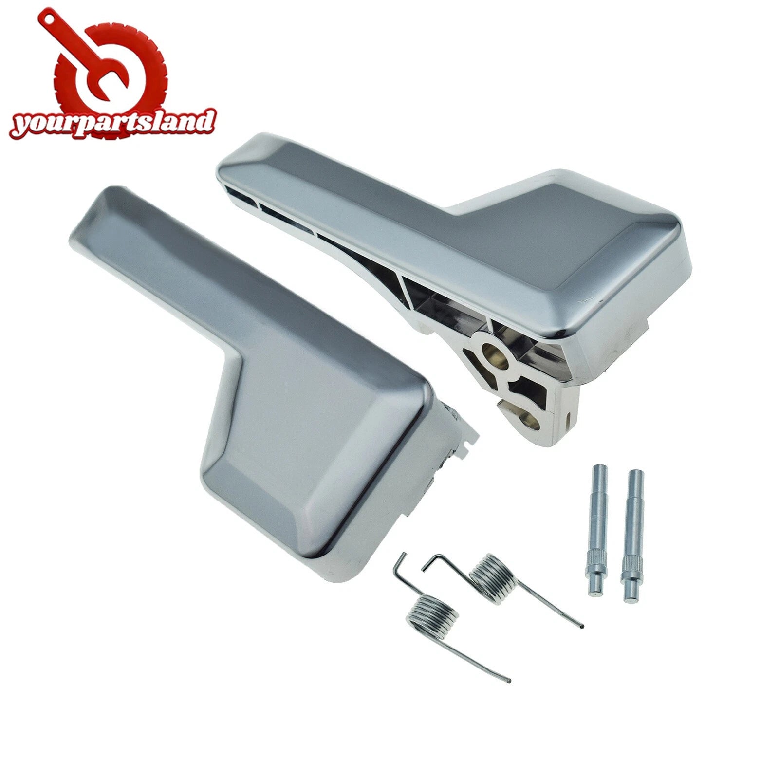 2X Interior Inner Door Handle LH RH For 07-14 Ford Edge 07-15 Lincoln MKX Chrome 6B93BC-57