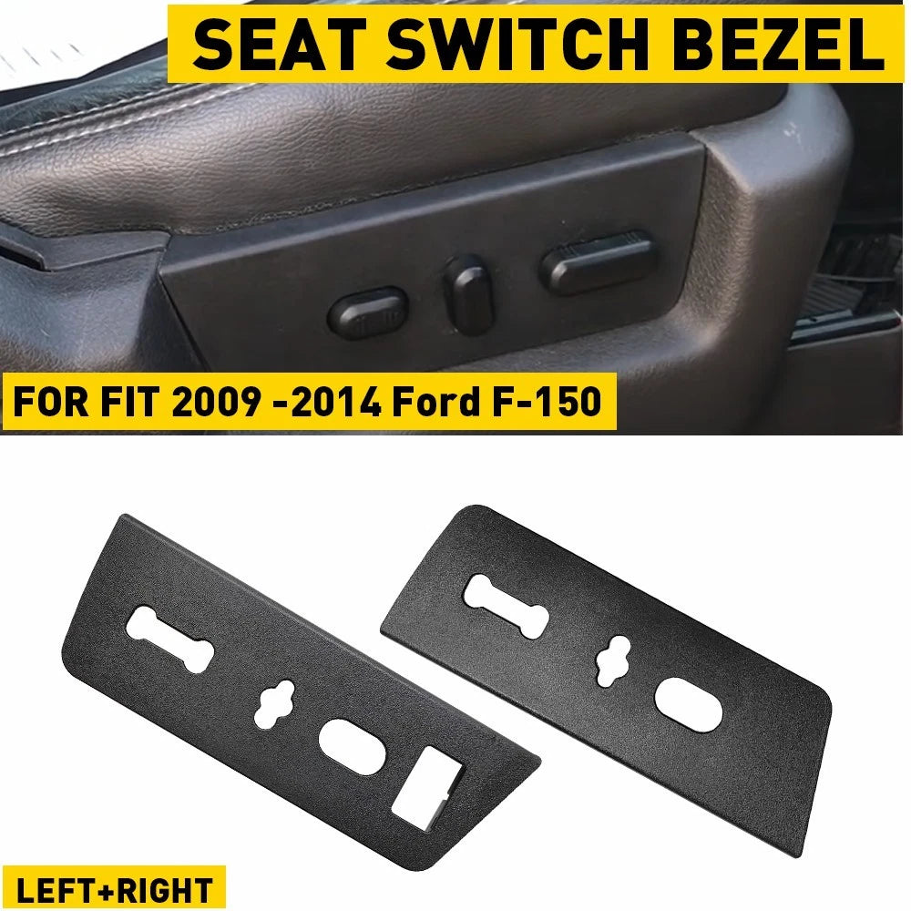 Fits 2009-2014 Ford F-150 Driver Passenger Seat Switch Bezel Housing Replacement 6B93BC-57