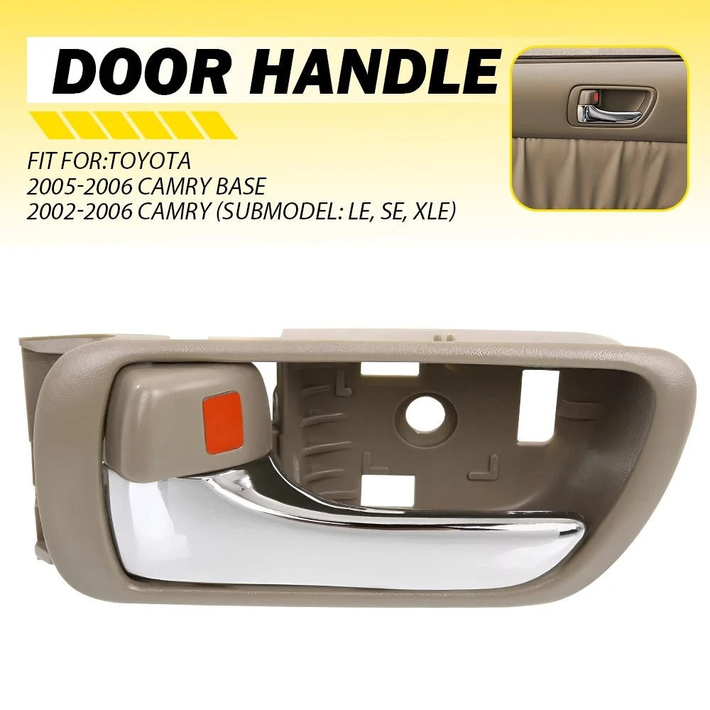 For Toyota Camry 2002-06 Chrome Beige Inner Inside Door Handle Front Rear Left A 6B93BC-57