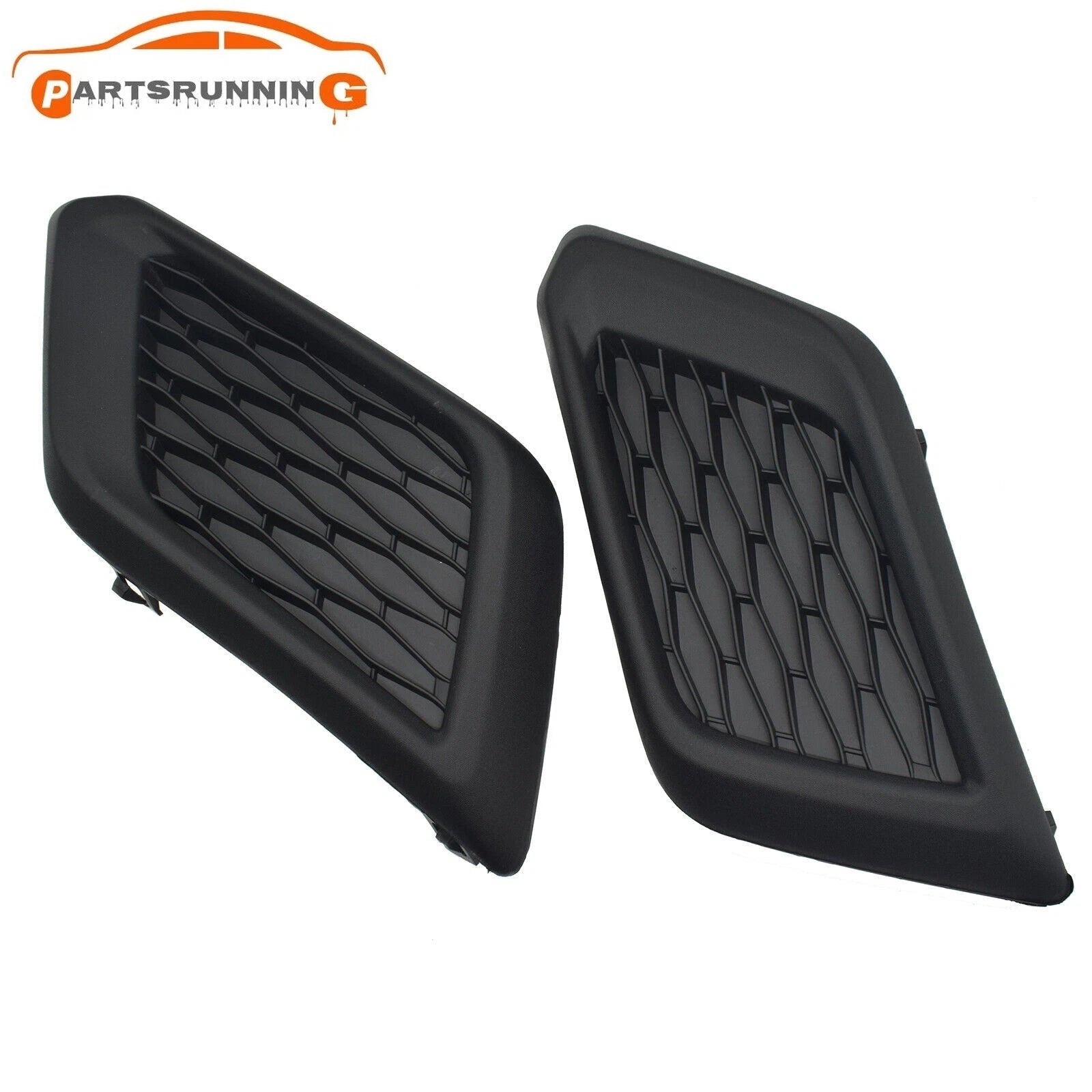 For Nissan Rogue 2014-2016 Front Bumper Insert Grille Fog Light Cover Bezel Set 6B93BC-57