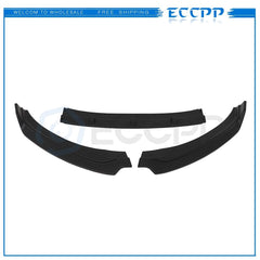3 Piece Front Bumper Lip For 2017-2018 Hyundai Elantra -Matt Black 6B93BC-57