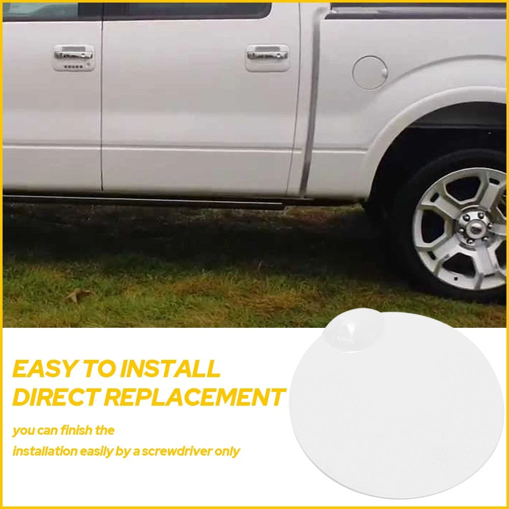 White Painted Fuel Gas Filler Tank Lid Door Cap Fits Cover Ford F150 2009-2014 6B93BC-57