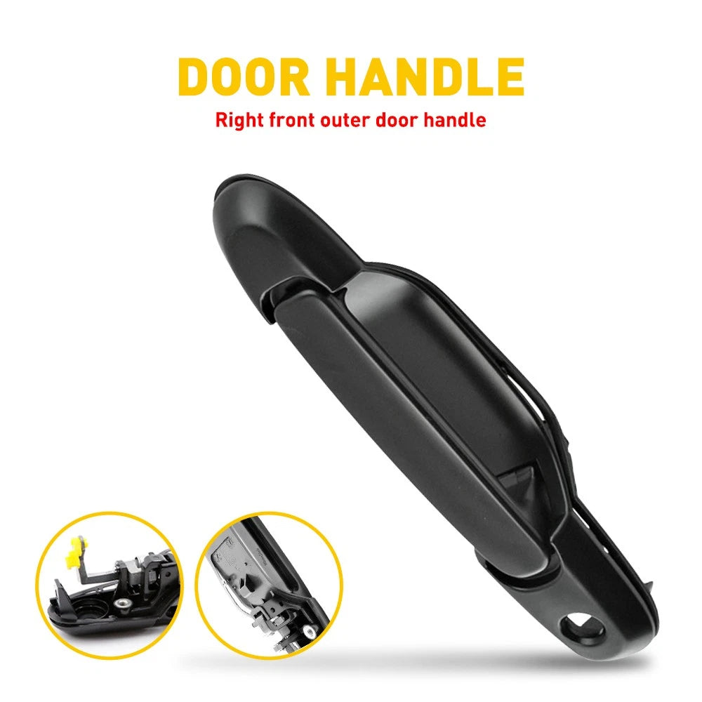 For 98-03 Toyota Sienna Door Handle Front Side Left Exterior Black Outside 6B93BC-57
