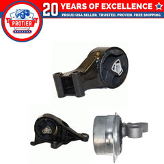 F & R & L Trans Mount 3PCS Set Fit 2011-2015 Buick Regal 2.0L for Manual Trans 6B93BC-57
