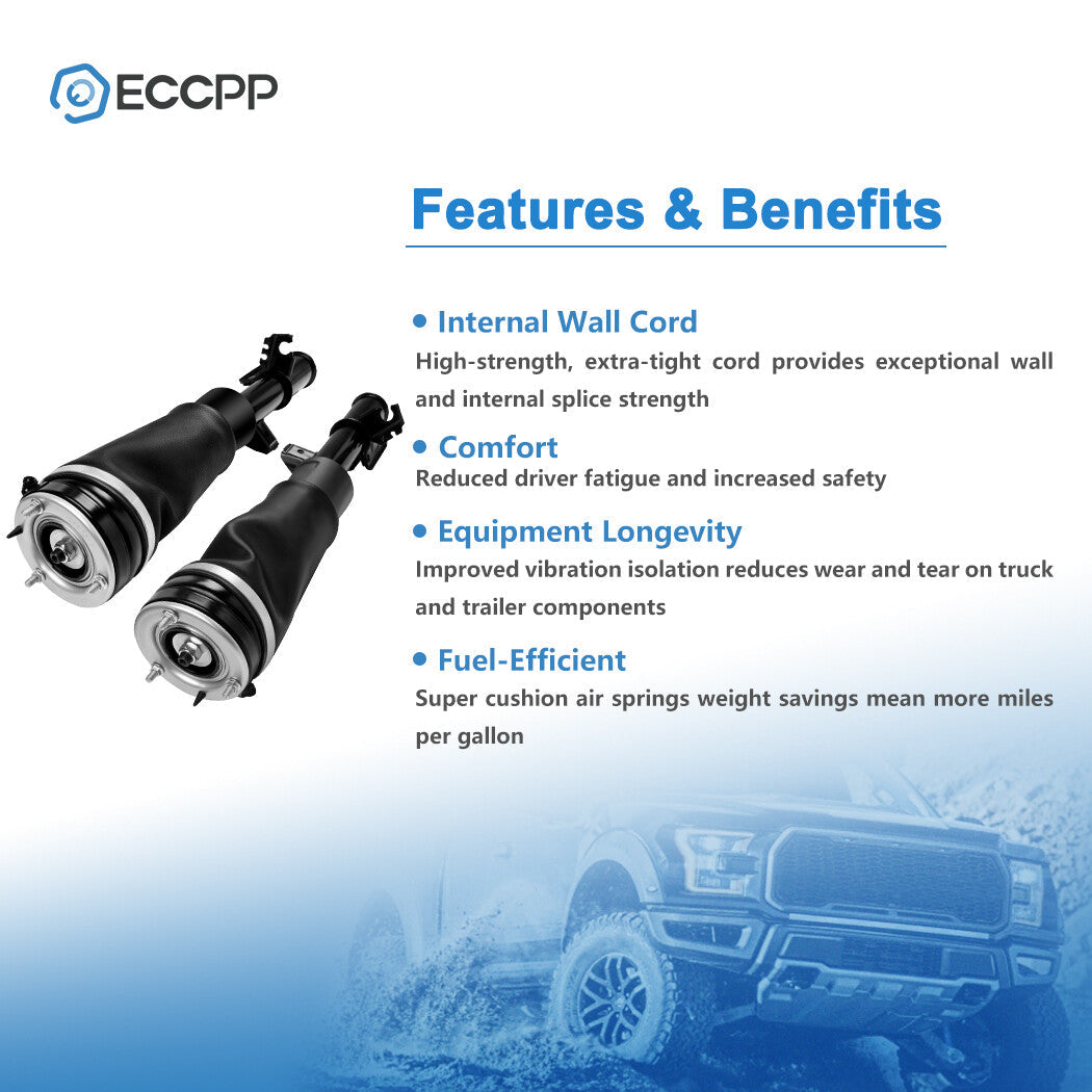Front Pair Air Suspension Shocks For Land Rover Range Rover HSE L322 2002-2012 6B93BC-57