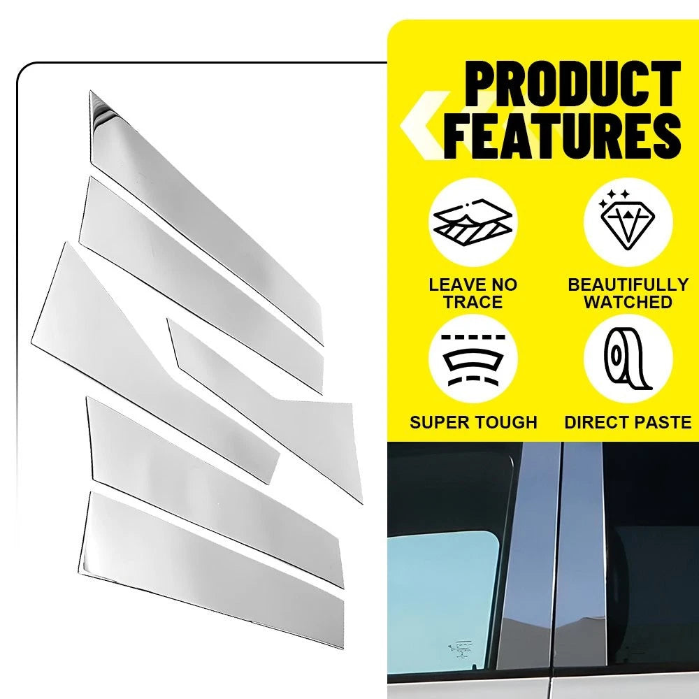 6x For 2018-2022 Honda Accord Sedan Chrome Pillar Post Door Trim Accessories EOA 6B93BC-57