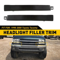 FRONT BUMPER GRILLE HEADLIGHT FILLER TRIM PANELS SET FOR 1998-2000 TOYOTA TACOMA 6B93BC-57