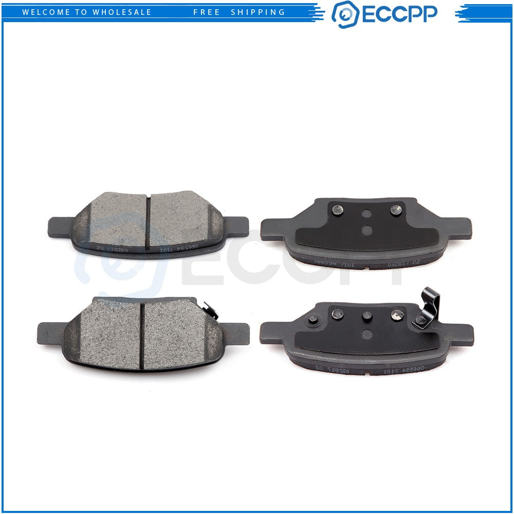 Rear Ceramic Brake Pad Kit for Chevy Malibu Cobalt HHR Pontiac G6 G5 Saturn Aura 6B93BC-57