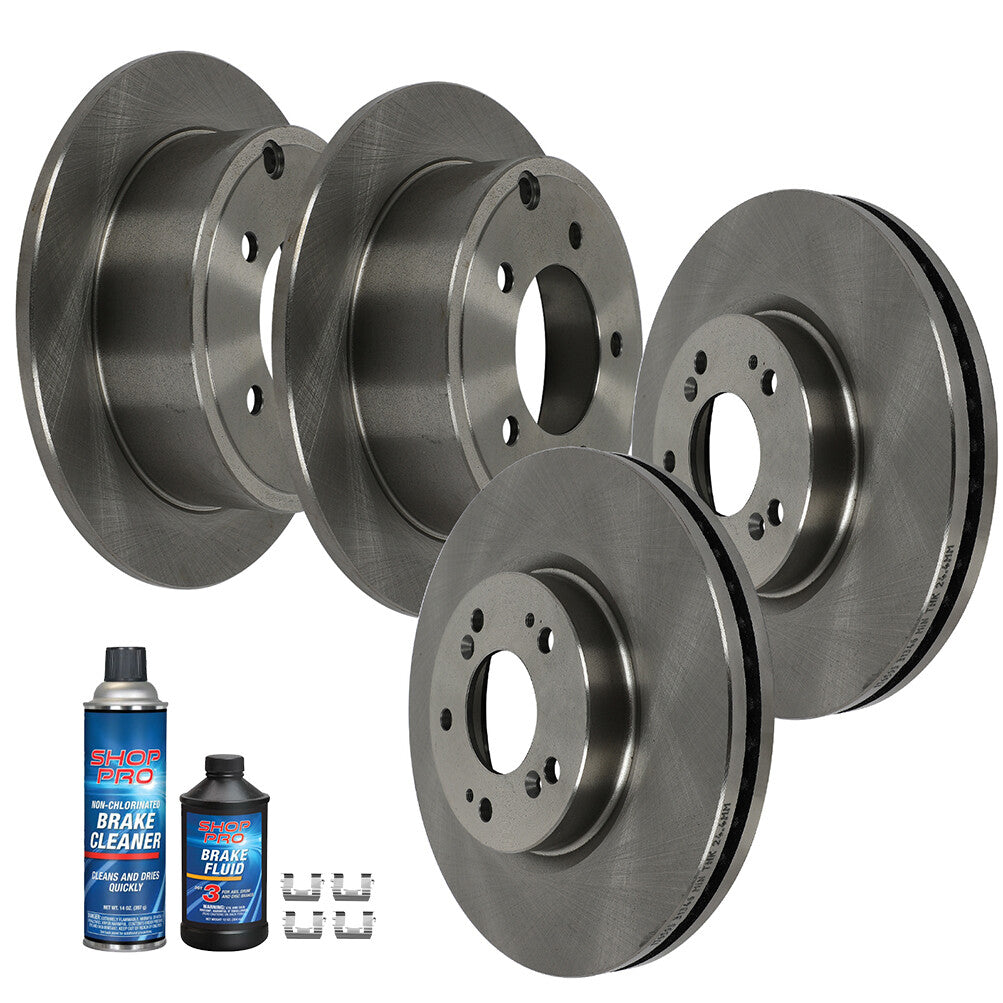 4 PCS 5 Lugs Front And Rear Brake Rotors Discs For 2011 Chrysler 200 262 mm KOEEP
