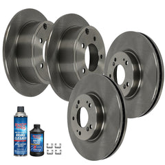 4 PCS 5 Lugs Front And Rear Brake Rotors Discs For 2011 Chrysler 200 262 mm KOEEP