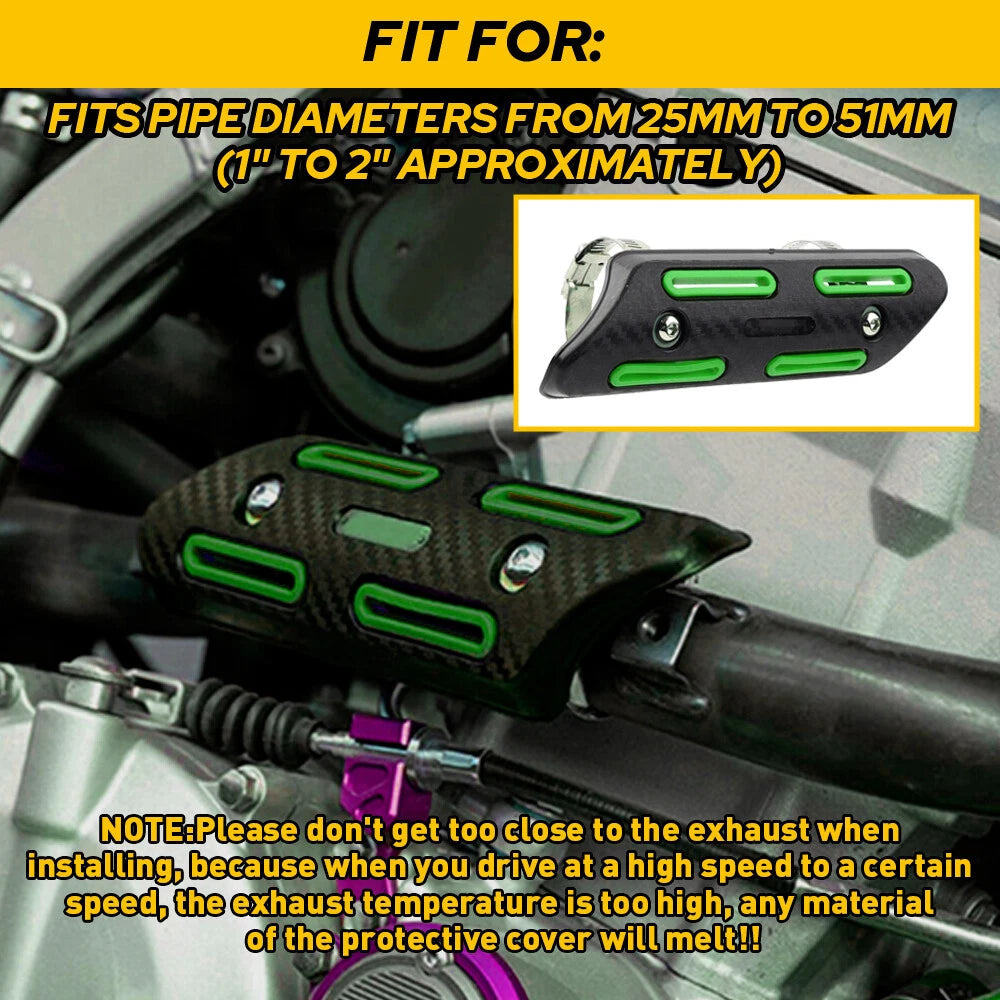 Pipe Heat Shield Guard Protector For Kawasaki KX250F KX450F 4-Stroke 2006-2022 A 6B93BC-57