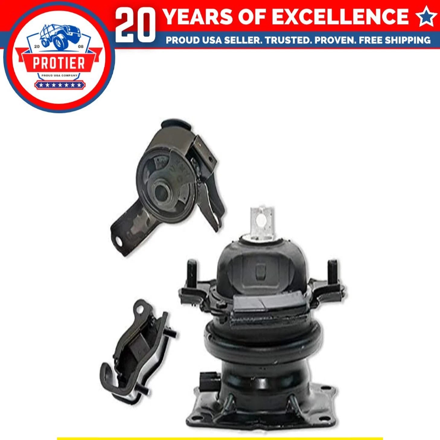 Fits 2005-2006 Honda Odyssey 3.5L i-VTEC AUTO FR FR RT Motor & Trans Mount 3pc 6B93BC-57
