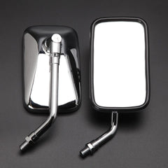 For Suzuki Intruder VS 700 750 800 1500 1400 Chrome Rectangle Rearview Mirrors