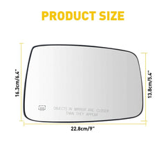 Mirror Glass Power Heated RH Passenger Side for 10-2019 Dodge Ram 1500 2500 6B93BC-57