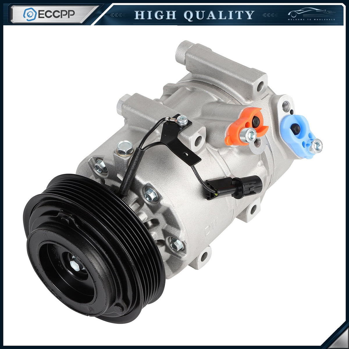 A/C Compressors w/ Clutches & Pulley for Kia Rondo 2007 2008 2009 2010 2011 2012 6B93BC-57