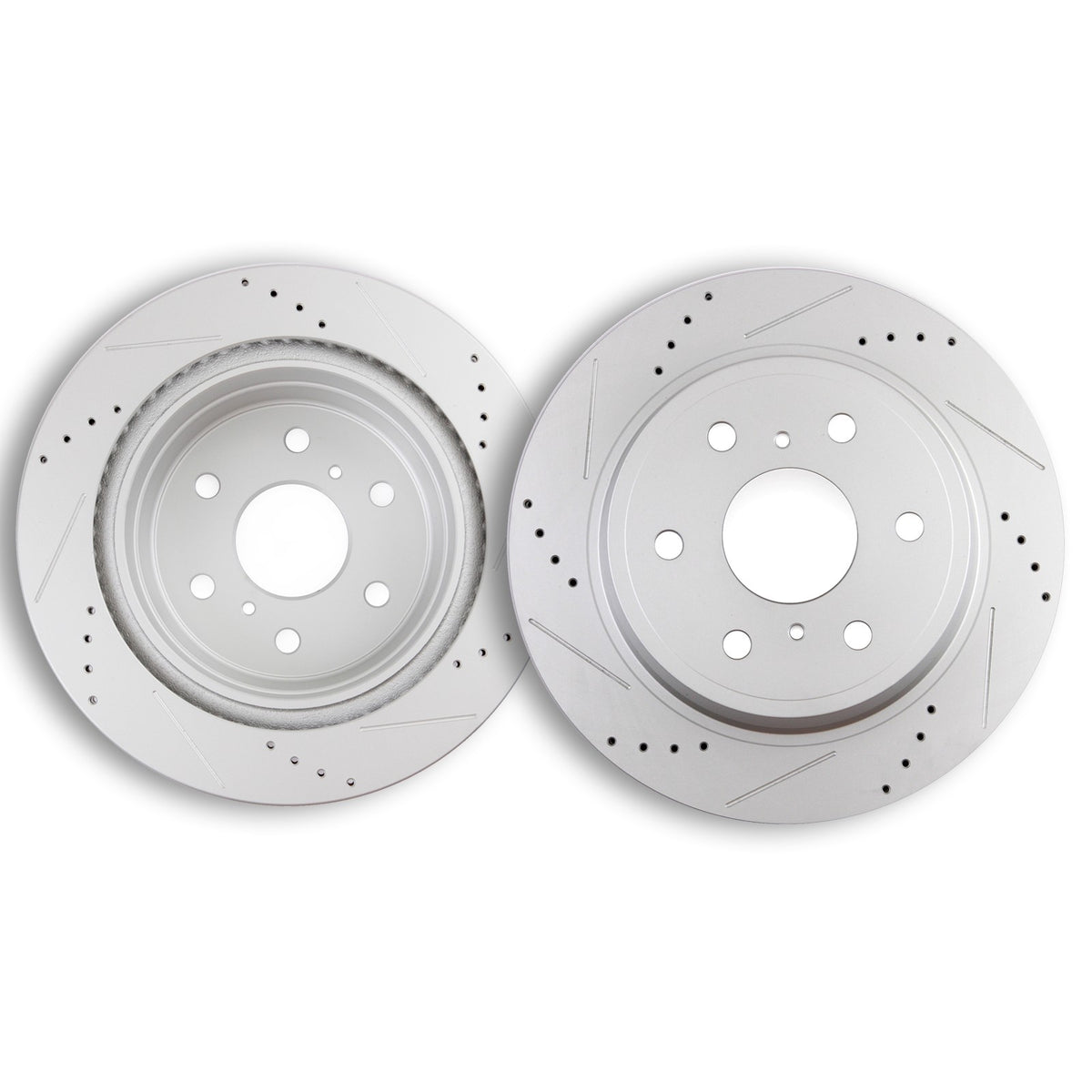 REAR Drilled Disc Brake Rotors for Chevy Silverado Tahoe GMC Sierra 1500 Yukon
