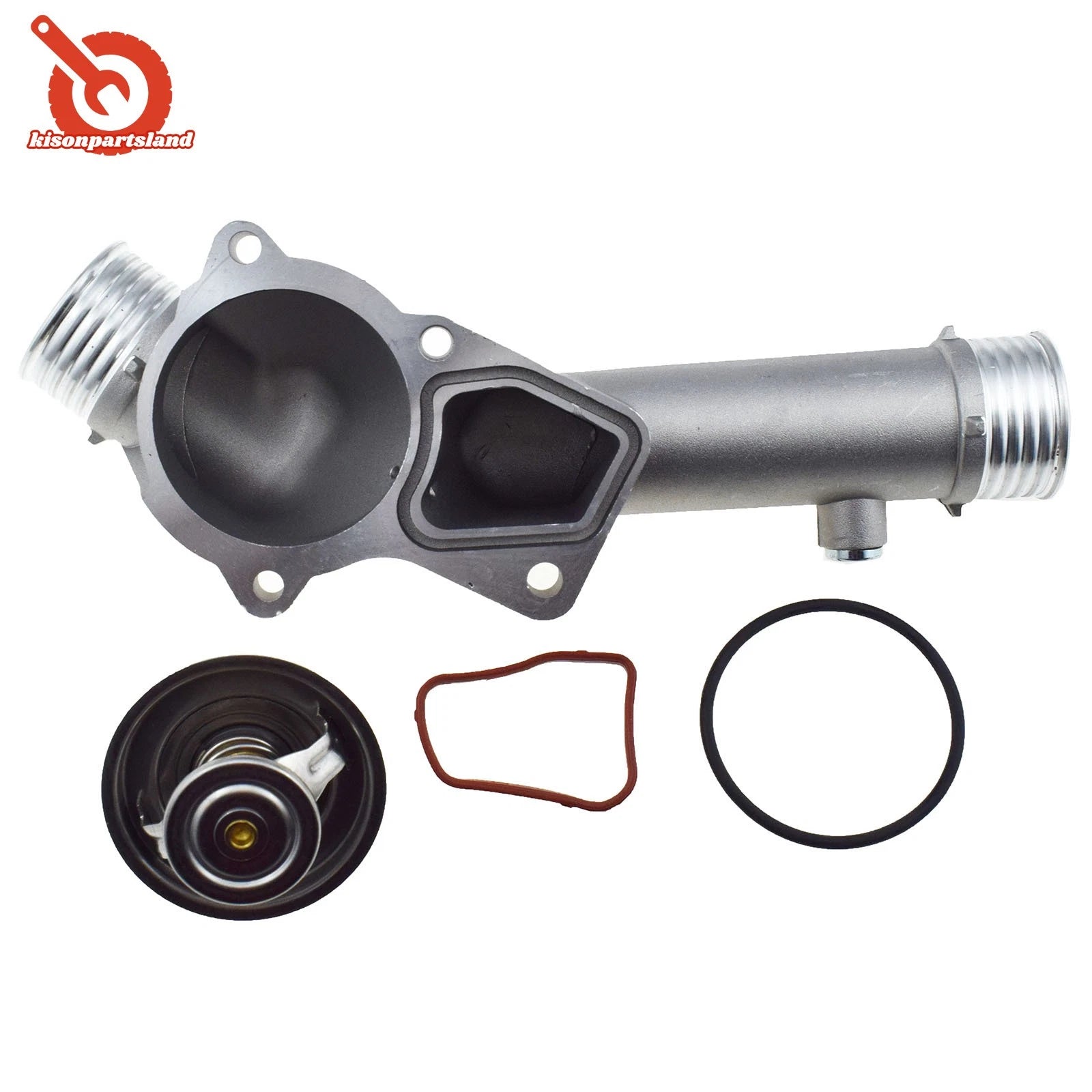 Aluminum Coolant Thermostat & Housing Kit FOR 1996-2000 BMW E39 528I 11531740478 6B93BC-57