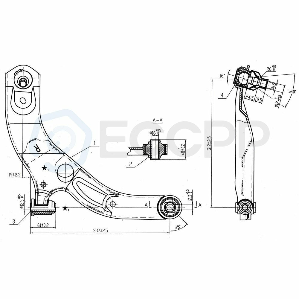 8Pcs Front Lower Control Arms Rear Sway Bar Links For 2001-2002 03 Mazda Protege KOEEP