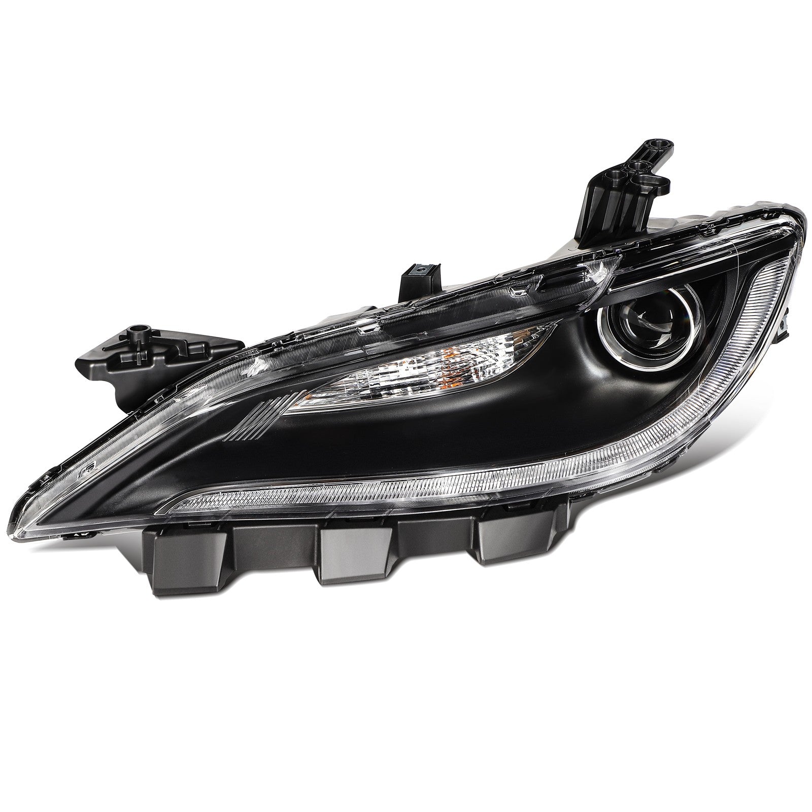 Driver Left Side Headlight Assembly For 2015-2017 Chrysler 200 2.4L 3.6L Black 6B93BC-57