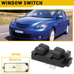 Master Power Window Switch Front Driver For Mazda 3 04-09 Mazda3 Sport 2009 EOA 6B93BC-57