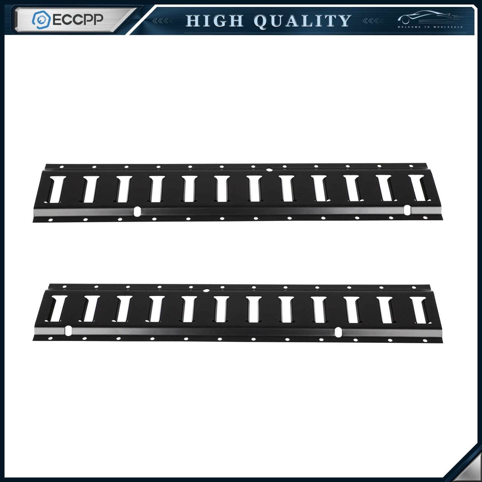ECCPP 3' E Track Tie Down Rails System Power Coated E-Tracks For Trailers 2 Pack ECCPP