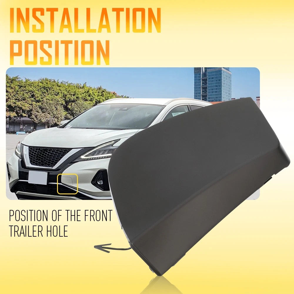 Front Bumper Tow Hook Cover For 2019-2023 Nissan Murano 622A0-9UF0H 1x 6B93BC-57