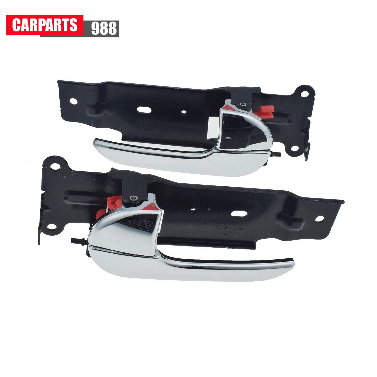 Pair Front Inside Door Handle Chrome For 02-05 Kia Sedona 0K53B59330 0K53B58330 6B93BC-57