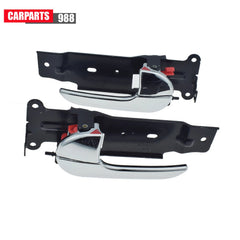 Pair Front Inside Door Handle Chrome For 02-05 Kia Sedona 0K53B59330 0K53B58330 6B93BC-57