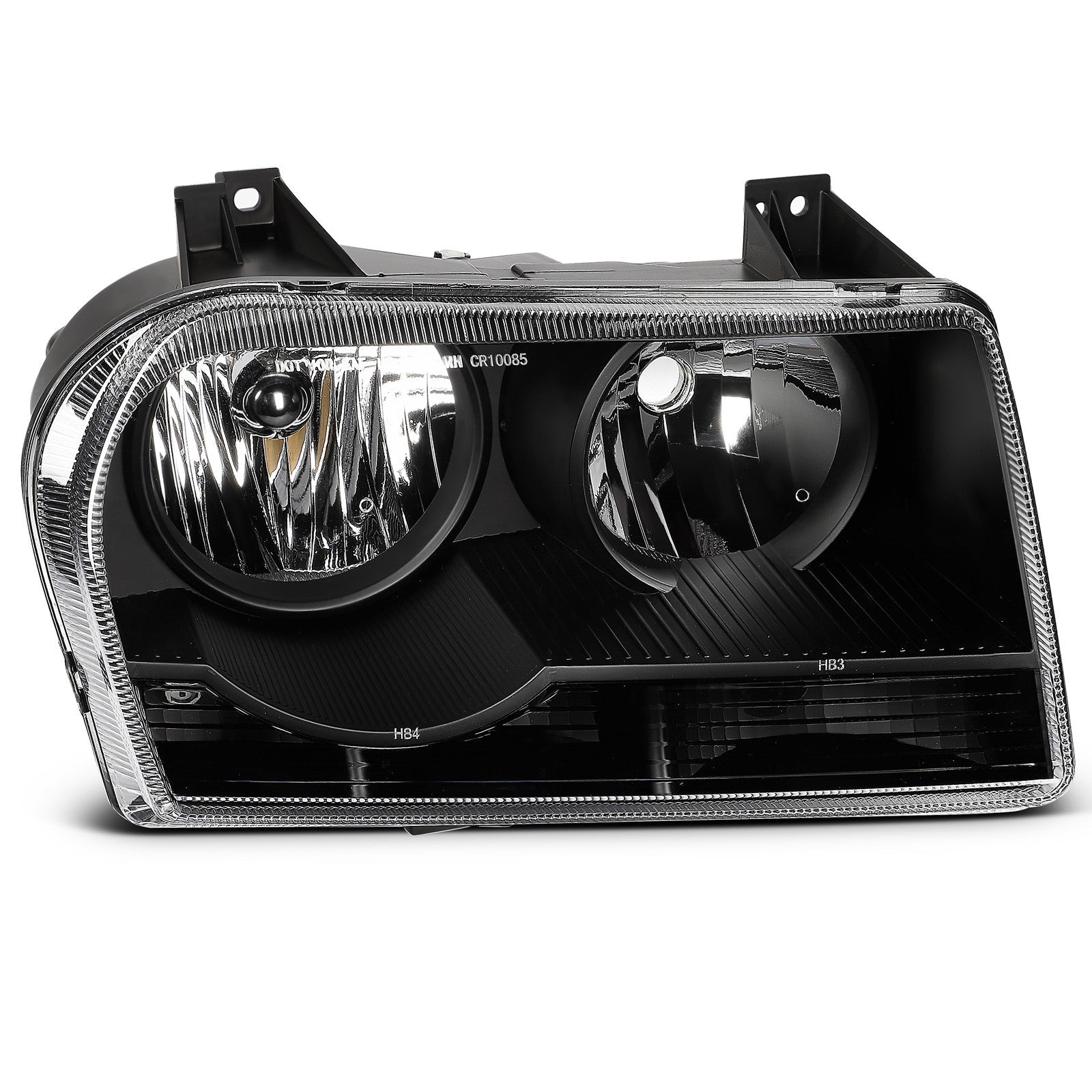 For Chrysler 300 2.7L 3.5L 2005-2010 Black Housing Headlights Assembly Pair 6B93BC-57