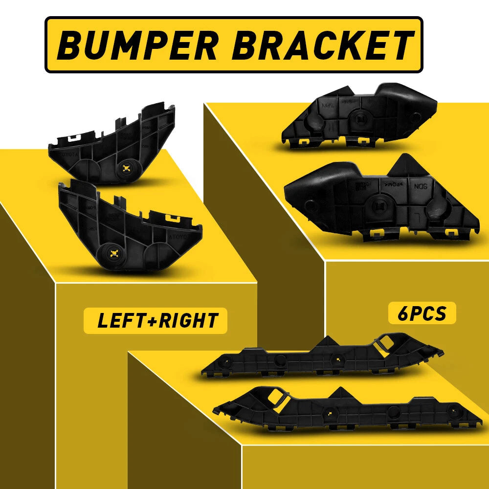 Bumper Bracket For 2009-2013 Corolla Toyota Set of 2 Rear Left & Right Side EOA 6B93BC-57