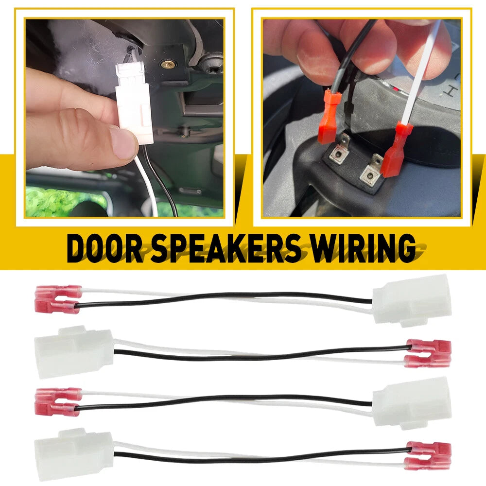 4X Car Door Speaker Wire Harness Connector Adapter for Jeep Dodge Chrysler EOA 6B93BC-57