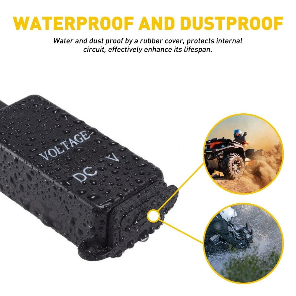 Motorcycle USB Charger Waterproof SAE to USB Cable Adapter Phone GPS Tablets EOA 6B93BC-57