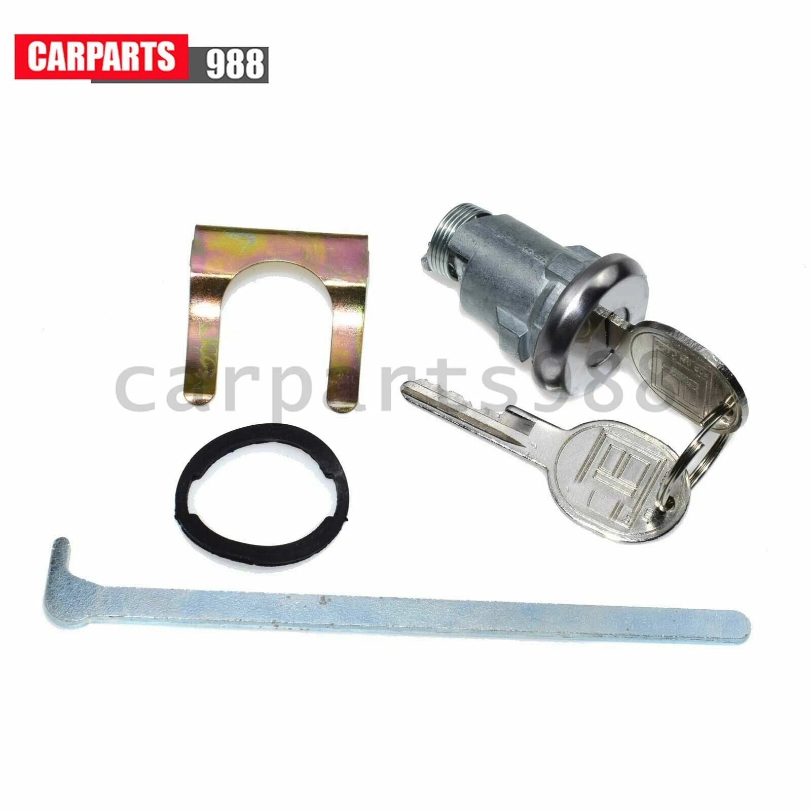 For Chevrolet GM Trunk/Deck/Boot Lock Key Cylinder W/ Keys 605533 TL1575 Chrome 6B93BC-57