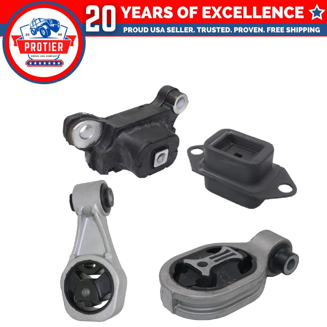 Engine Motor & Trans Mount 4PCS Set Fit 11-16 Nissan Juke 1.6L 2WD for Manual 6B93BC-57