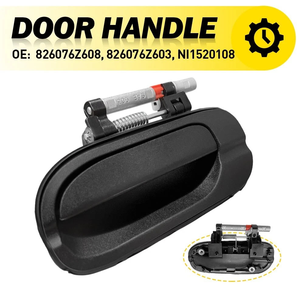 Outside Exterior Door Handle Black Rear Left Side LH For 2000-06 Nissan Sentra A 6B93BC-57