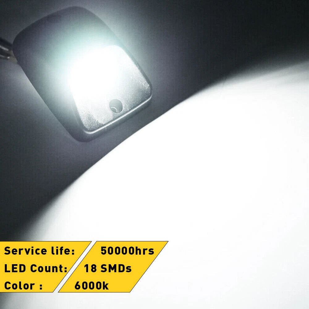 2X LED License Plate Lights Rear Bumper Tag Assembly For 1995-2004 Toyota Tacoma 6B93BC-57
