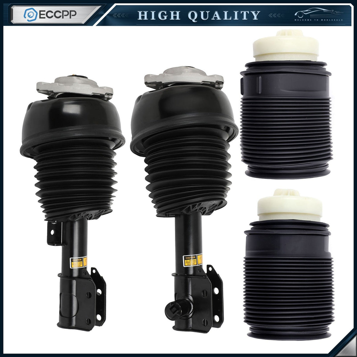 4PCS Front Air Suspension Shock &Rear Air Spring For Mercedes 4Matic W212 CLS550 6B93BC-57