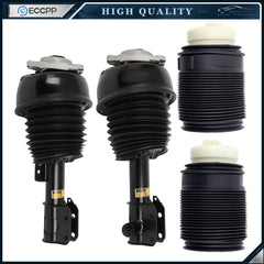 4PCS Front Air Suspension Shock &Rear Air Spring For Mercedes 4Matic W212 CLS550 6B93BC-57