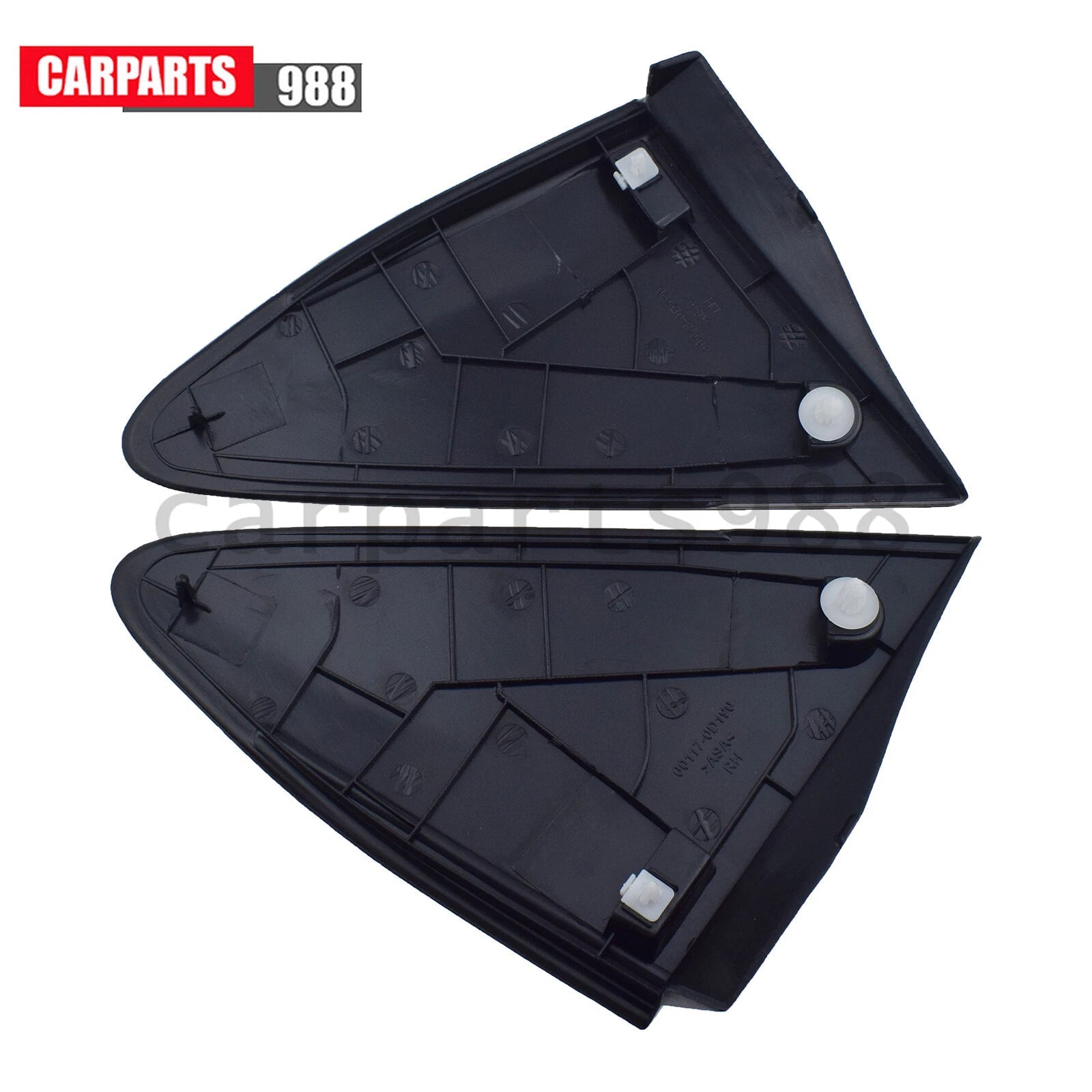 2Pcs Front Rearview Mirror Triangle Cover Trim For Toyota For Yaris 2012-2014 6B93BC-57