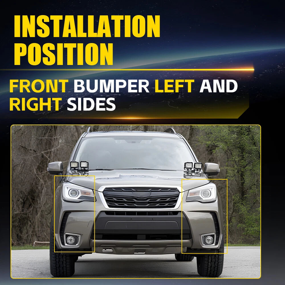 Bumper Fender Brackets Support Beam Front L R For 2014-2018 Subaru Forester EOA 6B93BC-57