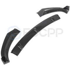 For Tesla Model 3 2017-2021 Carbon Look Front Bumper Body Kit Lip 3PC