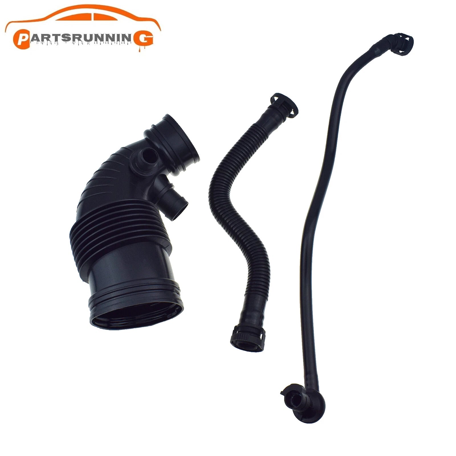 3PCS Air Duct Filtered Pipe Air Intake Hose Set For BMW F20 F21 F30 13717597586 6B93BC-57