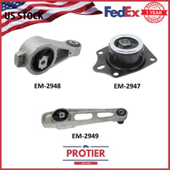 Fits Dodge Neon 2000-2005 L4-2.0L Automatic Transmission Engine Motor Mount Kit 6B93BC-57