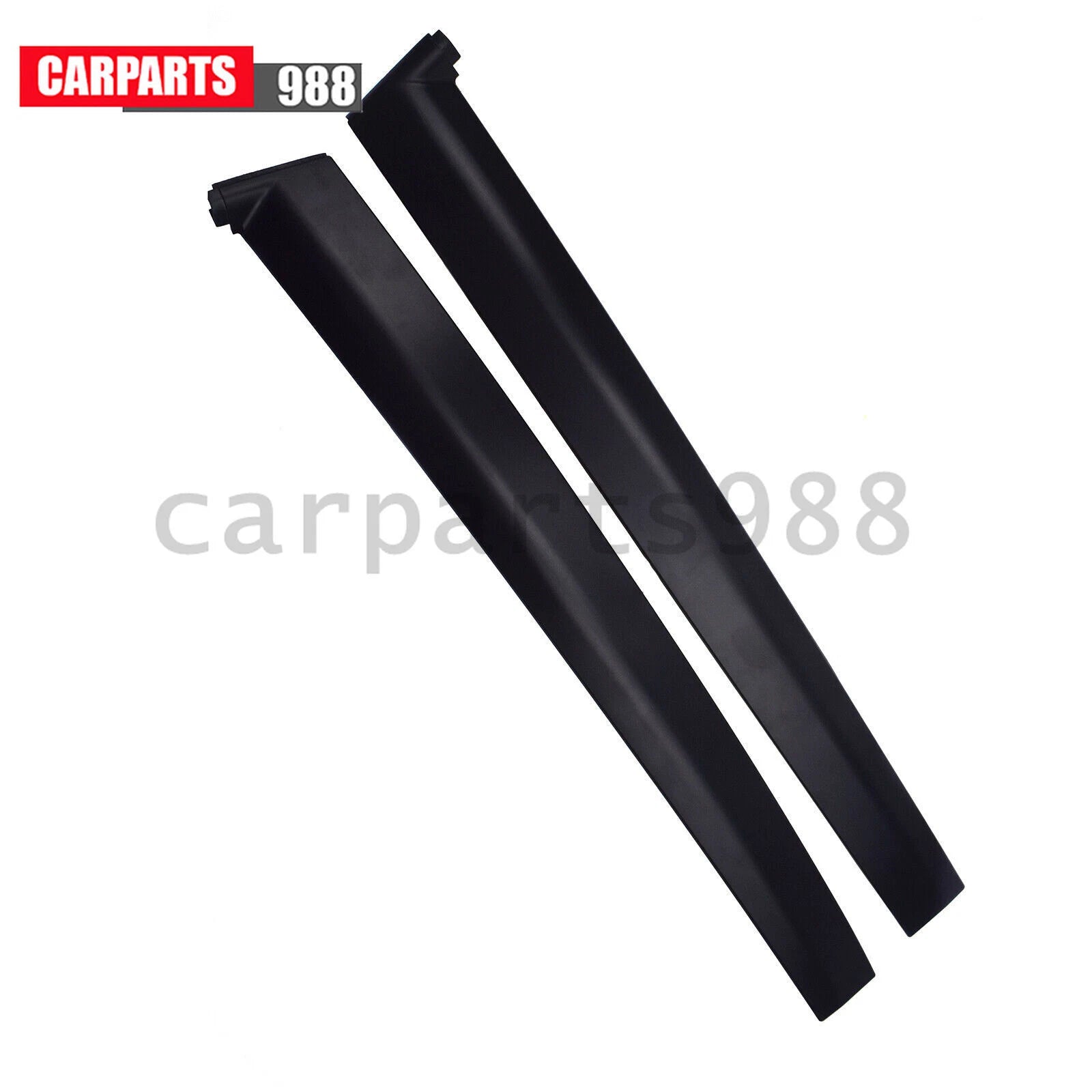 2Pcs Left & Right Door Garnish Trim Pillar Sash Black For 1992-1995 Honda Civic 6B93BC-57